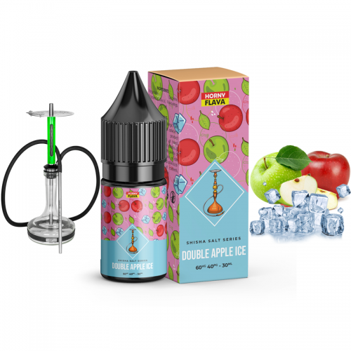 سالت هورنی قلیانی دو سیب یخ | HORNY DOUBLE APPLE ICE SHISHA SALT JUICE